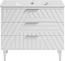 Brevita Тумба с раковиной Etna 100 белая